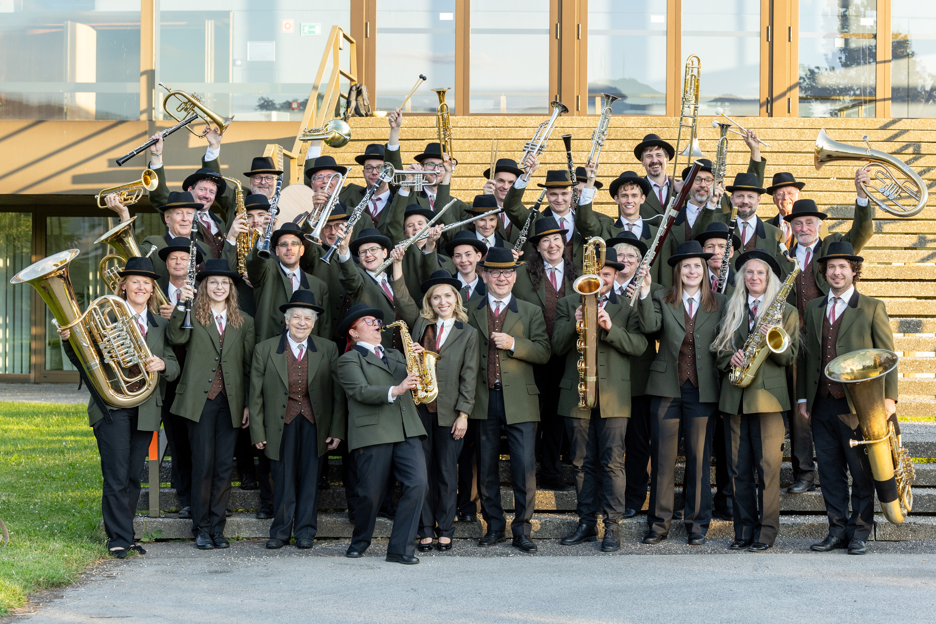Mitglieder der Musikkapelle der Kleinmünchner